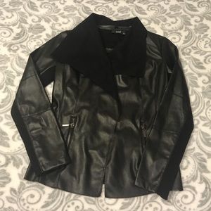 NWT Ana Leather & Suede Moto Jacket